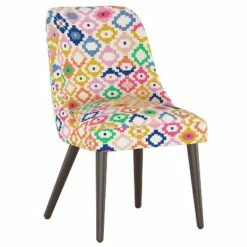 Geller Modern Dining Chair in Geometric - Project 62™ Diamond Neutral