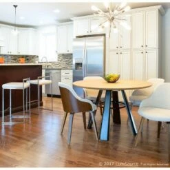 Bacci Mid - Century Modern Dining - Accent Chair - Gray Plaid - Lumisource Teal -Dining Chairs And Benches Official Shop unnamed file 502