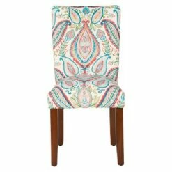 Set of 2 Parsons Pattern Dining Chair Wood - HomePop Damask -Dining Chairs And Benches Official Shop unnamed file 5056