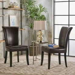 Stanford Dining Chairs Brown (Set Of 2) - Christopher Knight Home
