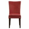 Set of 2 Nosse Parson Dining Chairs Faux Leather Wine Red - Inspire Q