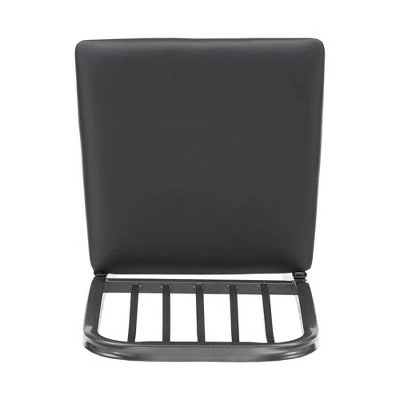 Set of 2 Gabena Metal and Leather Dining Chairs Black - Inspire Q 9 Set of 2 Gabena Metal and Leather Dining Chairs Black - Inspire Q - Image 7