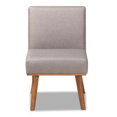 Odessa Mid-Century Modern Fabric Upholstered Wood Dining Chair Walnut/Brown - Baxton Studio 3 Odessa Mid-Century Modern Fabric Upholstered Wood Dining Chair Walnut/Brown - Baxton Studio