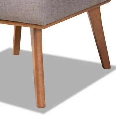 Odessa Mid-Century Modern Fabric Upholstered Wood Dining Chair Walnut/Brown - Baxton Studio 7 Odessa Mid-Century Modern Fabric Upholstered Wood Dining Chair Walnut/Brown - Baxton Studio - Image 5