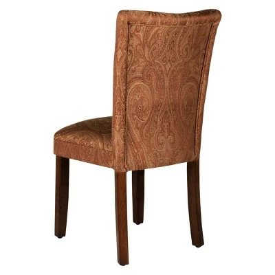 Parsons Dining Chair - HomePop Brown 5 Parsons Dining Chair - HomePop Brown - Image 3