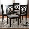 Set of 4 Lenoir Finished Wood Dining Chairs Gray - Baxton Studio