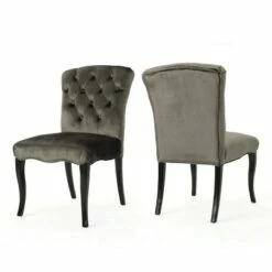 Set of 2 Hallie Tufted New Velvet Dining Chairs - Christopher Knight Home Teal -Dining Chairs And Benches Official Shop unnamed file 5175