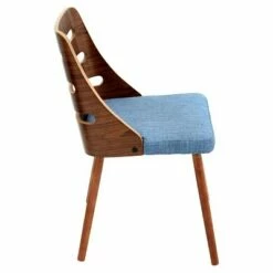 Trevi Mid-Century Modern Dining Chair - LumiSource Blue
