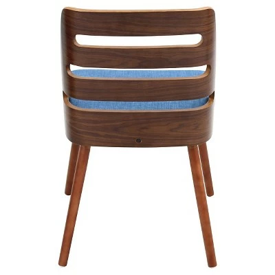 Trevi Mid-Century Modern Dining Chair - LumiSource Blue 5 Trevi Mid-Century Modern Dining Chair - LumiSource Blue - Image 3
