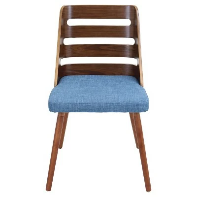 Trevi Mid-Century Modern Dining Chair - LumiSource Blue 6 Trevi Mid-Century Modern Dining Chair - LumiSource Blue - Image 4