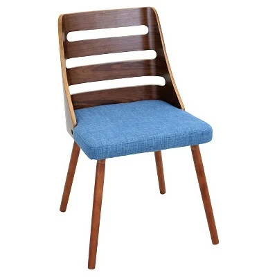 Trevi Mid-Century Modern Dining Chair - LumiSource Blue 8 Trevi Mid-Century Modern Dining Chair - LumiSource Blue - Image 6