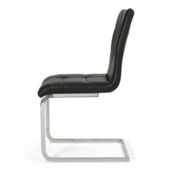 2pk Vess Modern Upholstered Waffle Stitch Dining Chairs Black/Chrome - Christopher Knight Home -Dining Chairs And Benches Official Shop unnamed file 5191