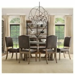 Set of 2 Cobble Hill Nailhead Accent Dining Chair Wood Marbled Chocolate - Inspire Q -Dining Chairs And Benches Official Shop unnamed file 5212