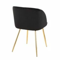 Set of 2 Fran Contemporary Dining Chairs - LumiSource Black/gold 23 Set of 2 Fran Contemporary Dining Chairs - LumiSource Black/gold -Dining Chairs And Benches Official Shop unnamed file 53