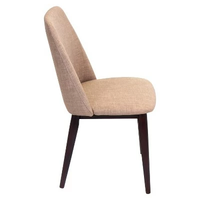 Set of 2 Tintori Mid Century Modern Dining Chairs Wood/Espresso - LumiSource 3 Set of 2 Tintori Mid Century Modern Dining Chairs Wood/Espresso - LumiSource