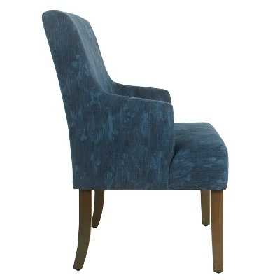 Meredith Dining Chair -Homepop Navy Floral 4 Meredith Dining Chair -Homepop Navy Floral - Image 2