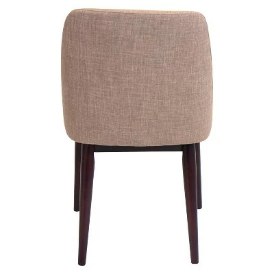 Set of 2 Tintori Mid Century Modern Dining Chairs Wood/Espresso - LumiSource 6 Set of 2 Tintori Mid Century Modern Dining Chairs Wood/Espresso - LumiSource - Image 4