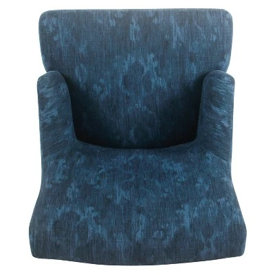 Meredith Dining Chair -Homepop Navy Floral 5 Meredith Dining Chair -Homepop Navy Floral - Image 3