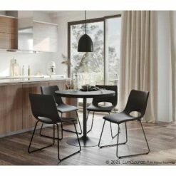 Set of 2 Robbi Steel/Faux Leather Dining Chairs - LumiSource Black/camel 17 Set of 2 Robbi Steel/Faux Leather Dining Chairs - LumiSource Black/camel -Dining Chairs And Benches Official Shop unnamed file 5320