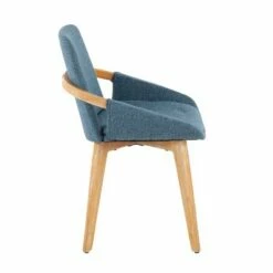 Cosmo Bamboo/Polyester Dining Chair - LumiSource Natural/cream