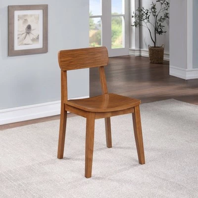 Set of 2 Hagen Zebra Dining Chair Wood/Walnut - Boraam 7 Set of 2 Hagen Zebra Dining Chair Wood/Walnut - Boraam - Image 5