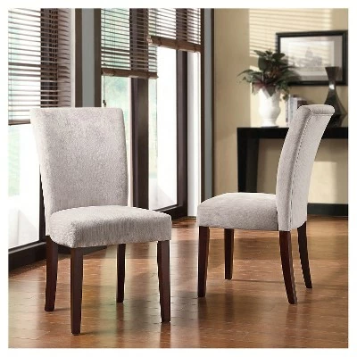 Set of 2 Amity Parson Dining - Inspire Q Royal Chenille 3 Set of 2 Amity Parson Dining - Inspire Q Royal Chenille
