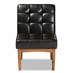 Sanford Wood Dining Chair - Baxton Studio Brown