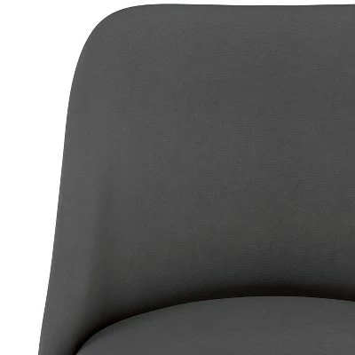 Geller Modern Dining Chair in Shiny Velvet - Project 62™ Dove Gray 6 Geller Modern Dining Chair in Shiny Velvet - Project 62™ Dove Gray - Image 4