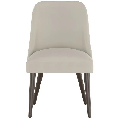 Geller Modern Dining Chair in Shiny Velvet - Project 62™ Dove Gray 10 Geller Modern Dining Chair in Shiny Velvet - Project 62™ Dove Gray - Image 8