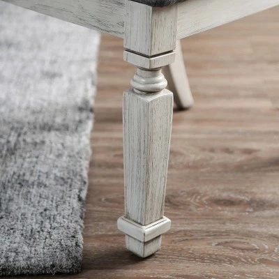 Irena Cushioned Wood Dining Chair Winter White - HOMES: Inside + Out 4 Irena Cushioned Wood Dining Chair Winter White - HOMES: Inside + Out - Image 2