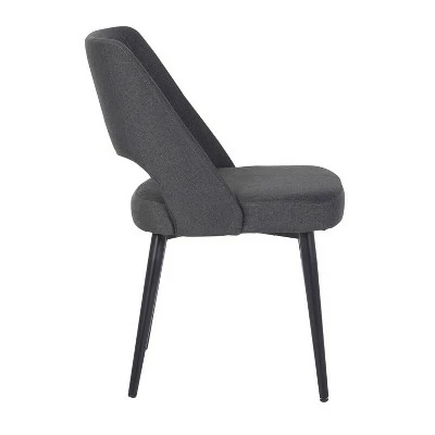 Valencia Steel/Polyester Dining Chair - LumiSource Black/green 3 Valencia Steel/Polyester Dining Chair - LumiSource Black/green
