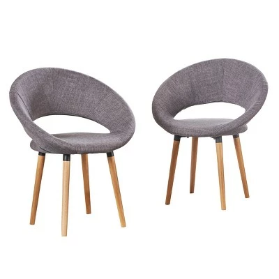 Set of 2 Keegan Dining Chair - Christopher Knight Home Gray 6 Set of 2 Keegan Dining Chair - Christopher Knight Home Gray - Image 4