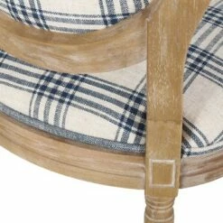 Set of 4 Phinnaeus French Country Fabric Dining Chairs - Christopher Knight Home Dark Blue Plaid/light Beige -Dining Chairs And Benches Official Shop unnamed file 5501