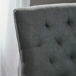 Set of 2 Cheney Contemporary Tufted Dining Chairs - Christopher Knight Home Dark Gray/dark Brown Finish -Dining Chairs And Benches Official Shop unnamed file 5510