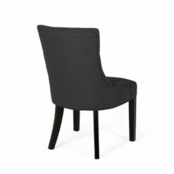 Set of 2 Cheney Contemporary Tufted Dining Chairs - Christopher Knight Home Dark Gray/dark Brown Finish -Dining Chairs And Benches Official Shop unnamed file 5512