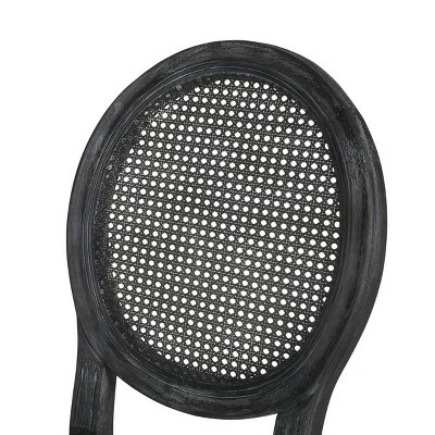 2pk Aquilla French Country Wood and Cane Upholstered Dining Chairs - Christopher Knight Home Gray 9 2pk Aquilla French Country Wood and Cane Upholstered Dining Chairs - Christopher Knight Home Gray - Image 7