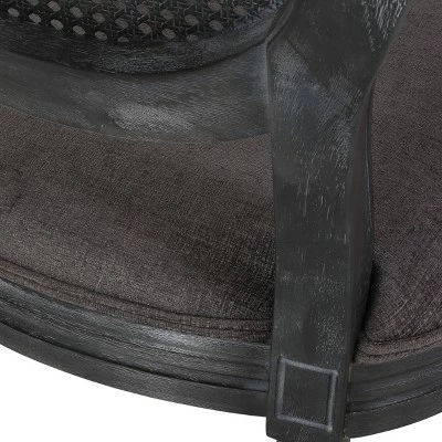 2pk Aquilla French Country Wood and Cane Upholstered Dining Chairs - Christopher Knight Home Gray 11 2pk Aquilla French Country Wood and Cane Upholstered Dining Chairs - Christopher Knight Home Gray - Image 9