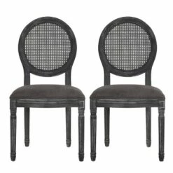 2pk Aquilla French Country Wood and Cane Upholstered Dining Chairs - Christopher Knight Home Gray 22 2pk Aquilla French Country Wood and Cane Upholstered Dining Chairs - Christopher Knight Home Gray -Dining Chairs And Benches Official Shop unnamed file 5536