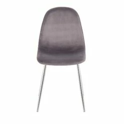 Set of 2 Pebble Contemporary Dining Chairs Chrome/Gray - LumiSource 15 Set of 2 Pebble Contemporary Dining Chairs Chrome/Gray - LumiSource -Dining Chairs And Benches Official Shop unnamed file 5560