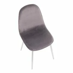 Set of 2 Pebble Contemporary Dining Chairs Chrome/Gray - LumiSource 16 Set of 2 Pebble Contemporary Dining Chairs Chrome/Gray - LumiSource -Dining Chairs And Benches Official Shop unnamed file 5561