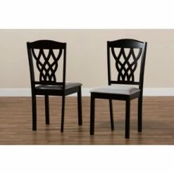 2pc Delilah Fabric Upholstered and Wood Dining Chairs - Baxton Studio Gray/dark Brown 14 2pc Delilah Fabric Upholstered and Wood Dining Chairs - Baxton Studio Gray/dark Brown -Dining Chairs And Benches Official Shop unnamed file 5614