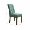 Set of 2 Kristin Tufted Dining Chair Aqua Textured - HomePop 1 Set of 2 Kristin Tufted Dining Chair Aqua Textured - HomePop -Dining Chairs And Benches Official Shop unnamed file 5630