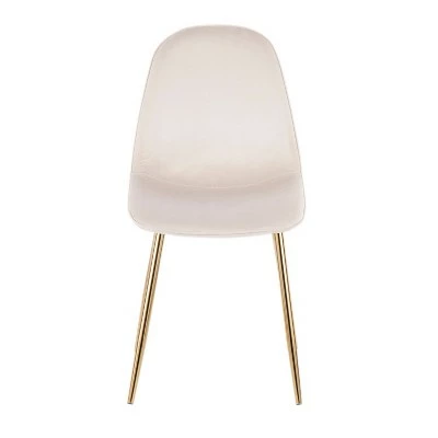 Set of 2 Pebble Contemporary Dining Chairs Gold/Cream - LumiSource 7 Set of 2 Pebble Contemporary Dining Chairs Gold/Cream - LumiSource - Image 5