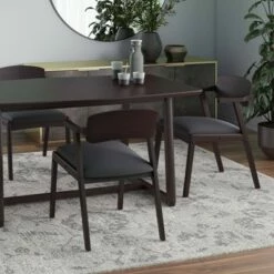 Set of 2 Millie Dining Armchairs with Brown Finish Wood Seat Back - Handy Living -Dining Chairs And Benches Official Shop unnamed file 572