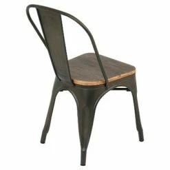 Set of 2 Oregon Dining Chair Metal/Espresso - LumiSource -Dining Chairs And Benches Official Shop unnamed file 5732