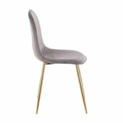 Set of 2 Pebble Contemporary Dining Chairs Gold/Gray - LumiSource -Dining Chairs And Benches Official Shop unnamed file 5758