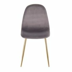 Set of 2 Pebble Contemporary Dining Chairs Gold/Gray - LumiSource -Dining Chairs And Benches Official Shop unnamed file 5761