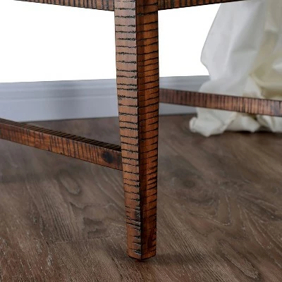 Set of 2 Edinburgh Upholstered Dining Chairs Light Walnut - HOMES: Inside + Out 4 Set of 2 Edinburgh Upholstered Dining Chairs Light Walnut - HOMES: Inside + Out - Image 2