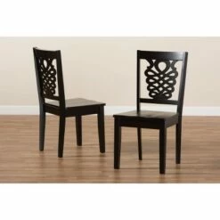 2pc Gervais Transitional Wood Dining Chair Set Brown - Baxton Studio -Dining Chairs And Benches Official Shop unnamed file 5828