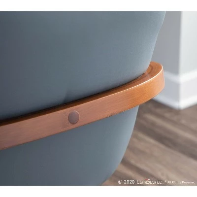 Cosmo Bamboo/Faux Leather Dining Chair Walnut/Gray - LumiSource 14 Cosmo Bamboo/Faux Leather Dining Chair Walnut/Gray - LumiSource - Image 12